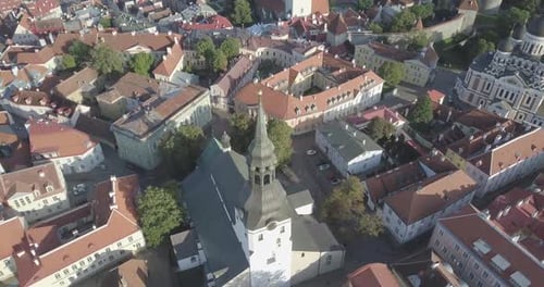 Tallinn the beautiful capital of the Baltic state Estonia from above