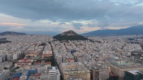 Expansive Aerial View of Athens, Greece