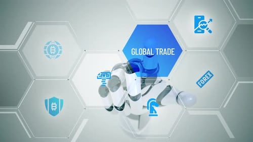 Global Trade touch screen animation