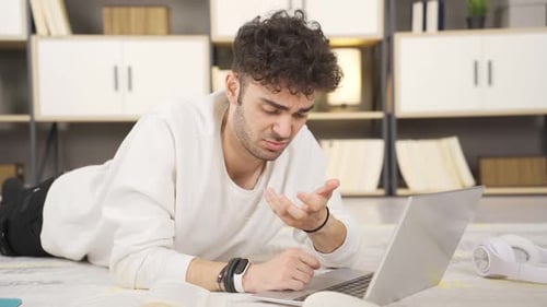 Unhappy young man who dislikes himself.