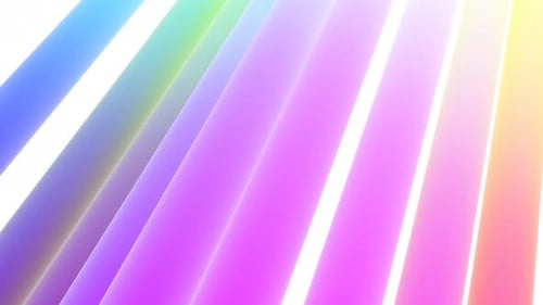 3D Swinging Bars On White Background Loop