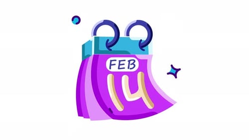 Modern Animated Calendar Icon Reveals Important Date
