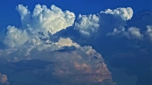 Dramatic Cumulus Rain Clouds