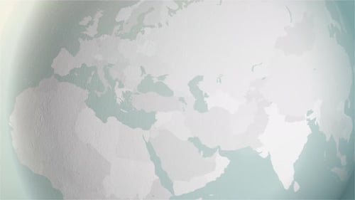 Animated Globe Zoom to France Map Highlight