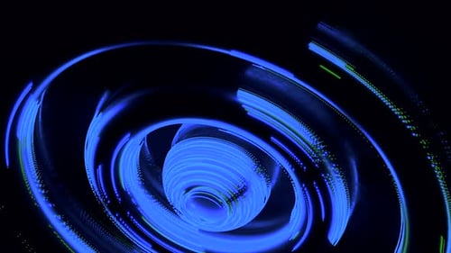 Round shaped blue funnel