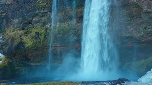 Beautiful Waterfall in Iceland