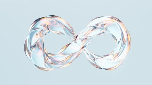 Flowing mobius belt glass geometry