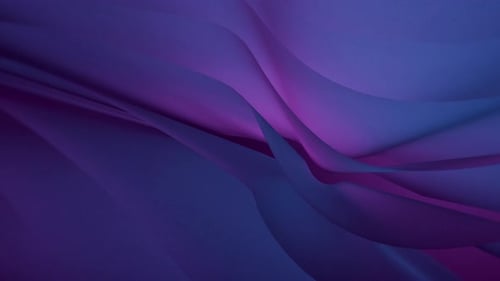 Abstract Flowing Blue and Purple Wave Background Animation
