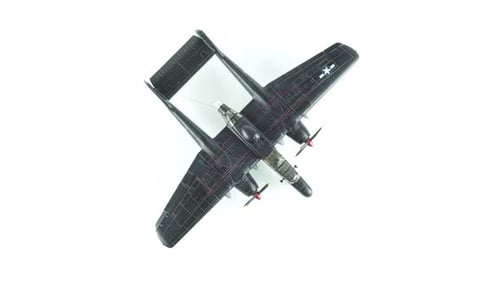 American Night Fighter Northrop P 61 Black Widow Top View.