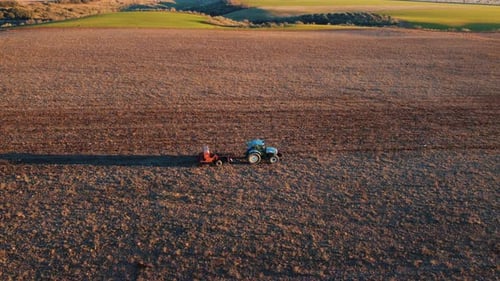 Tractor in the field