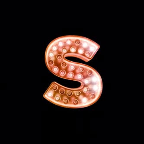 Letter S Light Alphabet