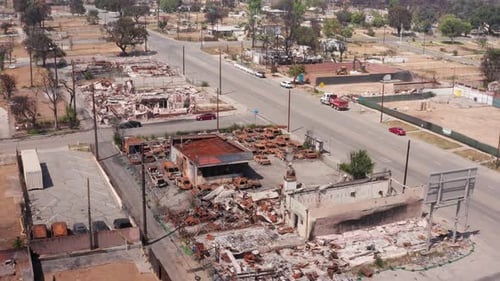 Aftermath of the Eaton Fire in Altadena, California