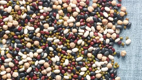 Close Up of Mixed Beans in a Bowl