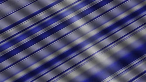 Blue and Silver Abstract Diagonal Stripes Animated Background
