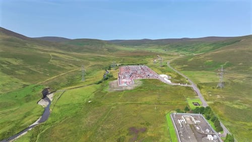 High Voltage Electrical Substation and Power Distribution Plant