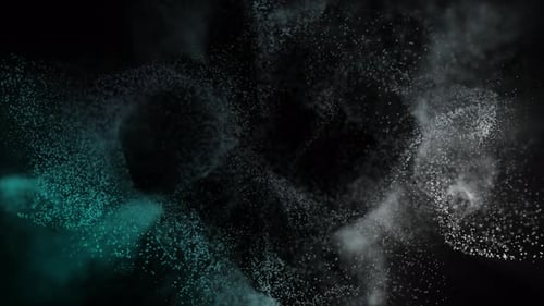 Abstract Flowing Particles Background Animation