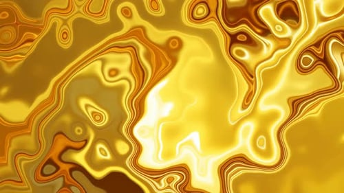 Fluid Golden Liquid Abstract Background Animation