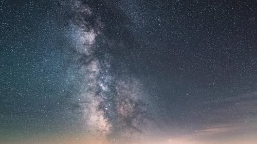 Milky Way Galaxy Stars Sky Astronomy Time Lapse Background