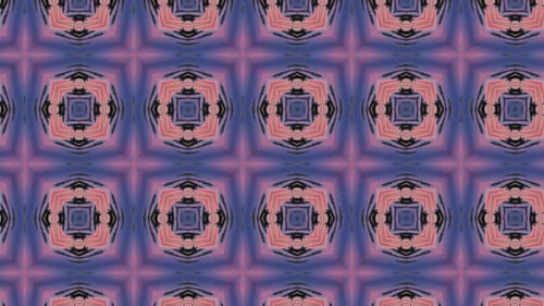 Morphing Abstract Geometric Kaleidoscope Pattern Background Loop
