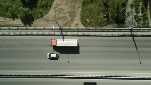 Big Lorry Deliver Goods Truck Freight Drive Road Highway Cargo Transportation