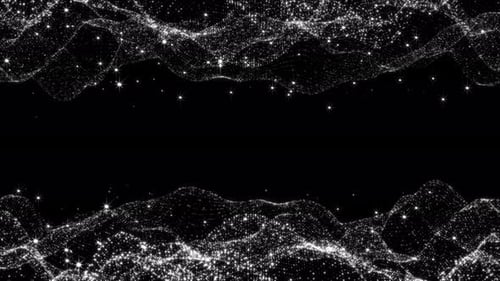 Abstract Shimmering Particle Waves Looping Background