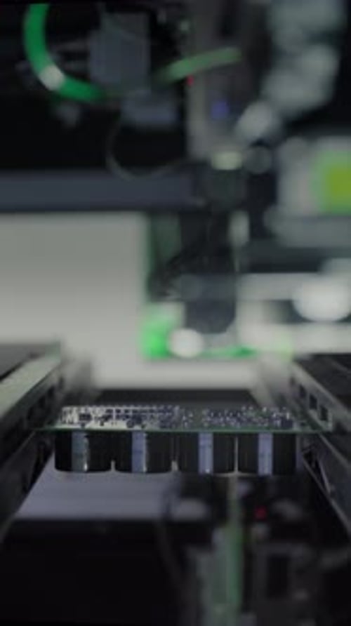 Components on Circuit Board Graphics Processing Unit GPU Processor Artificial Intelligence