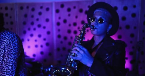 Young Band Recording Fun Music Studio