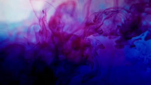 Abstract Color Swirls and Mixes in Water