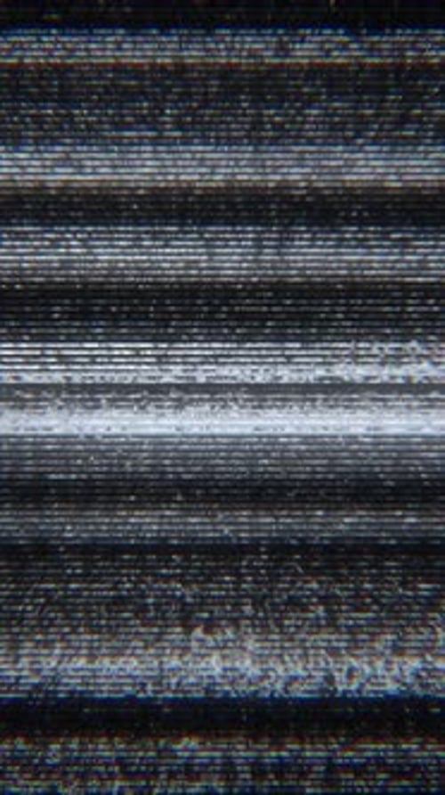 Vertical Glitch TV Static Digital Error Overlay