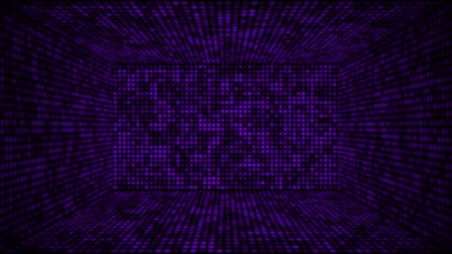 Room with Flashing Square Light