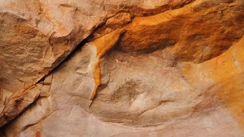Bushmen paintings on caves in Southern Africa