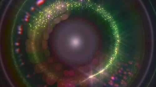 Circular Ring Reflections Motion Background 3