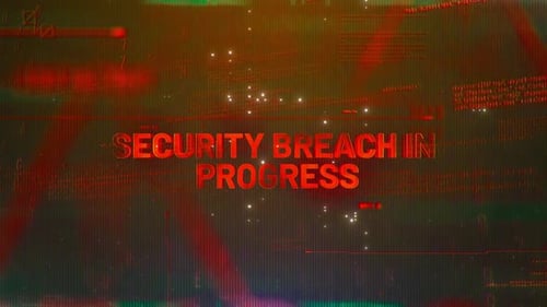 Security Breach in Progress Glitch Digital Title