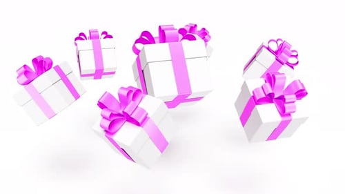 Modern Animated 3D Gift Boxes Loop