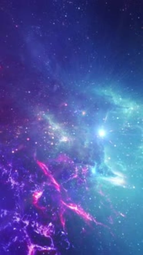 Vertical Video Stunning CG Animation for Space