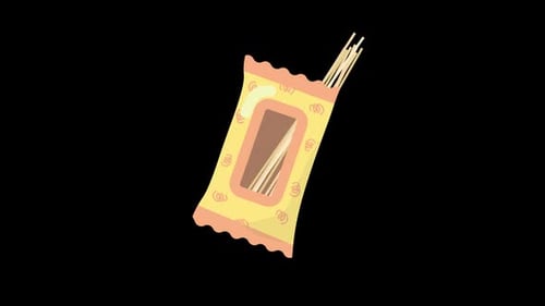 Macaroni Bag Animation Loop Transparent