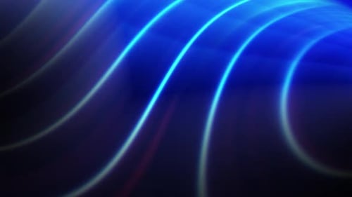 Abstract Neon Wavy Lines Motion Background
