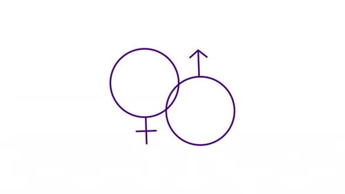 Line Art Gender Symbols Reveal Animation