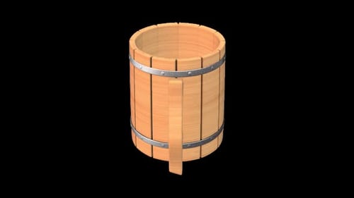 Rustic Wooden Mug with Handle