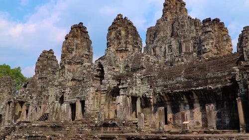 Ancient Ruins Thom Bayon Temple
