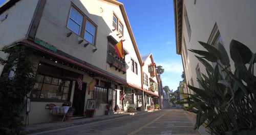 Saint Augustine, Florida / United States - December 18 2018: Exploring Downtown Saint Augustine, ...
