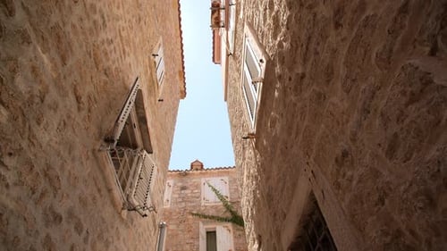 Historic Stone Buildings in a European City
