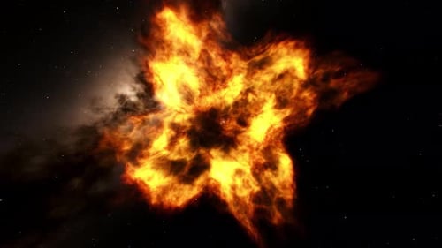 Cosmic Explosion in Space