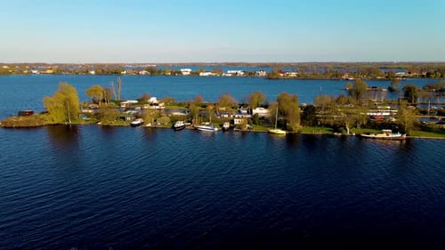 Vinkeveense Plassen Netherlands View Showcasing Tranquil Waters and Charming Dutch Countryside