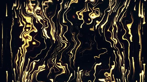 Gloden Liquid Waves Motion Background