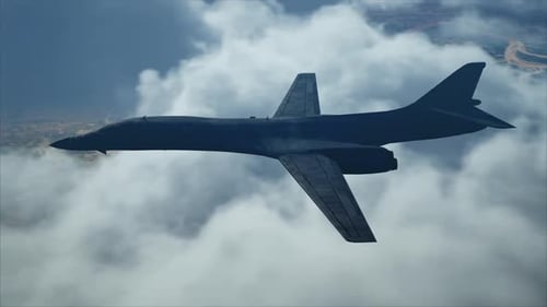 B-1 Lancer - Supersonic Bomber Above the Clouds