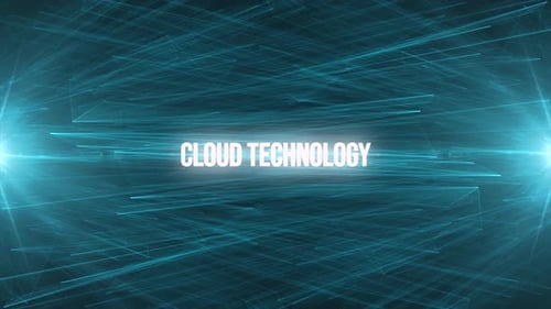 Cloud Technology - Motion Lines Background