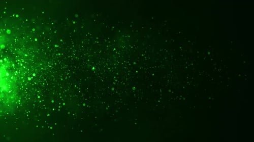 Green Abstract Particle Background V5