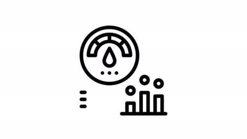 Animated Business Performance and Data Visualization Icon