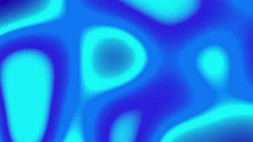 Abstrakte, fließende Bewegung, organische Hintergrundanimation mit blauem Farbverlauf